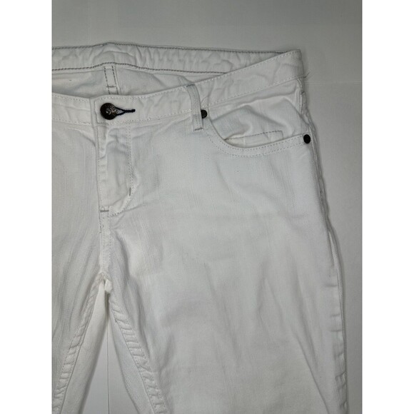 Quicksilver QSD Vintage Women’s White Denim Stretch Jeans Pockets Size 7/28 - Picture 5 of 13